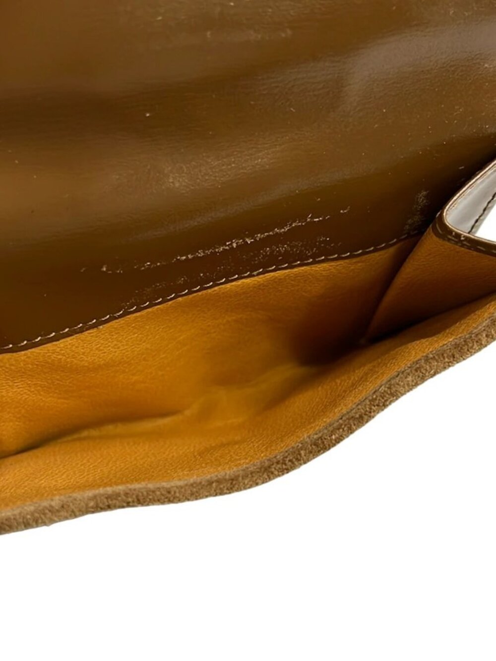 GUCCI Horsebit Brown Suede Double-hook Wallet - Picture 4 of 5